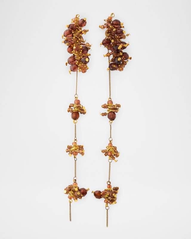 Bead Cluster Drop Earrings